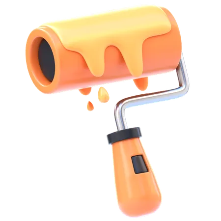Paint Roller  3D Icon