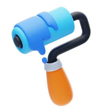 Paint Roller  3D Icon