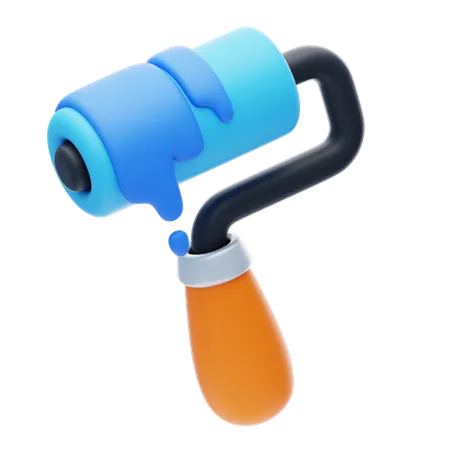 Paint Roller  3D Icon