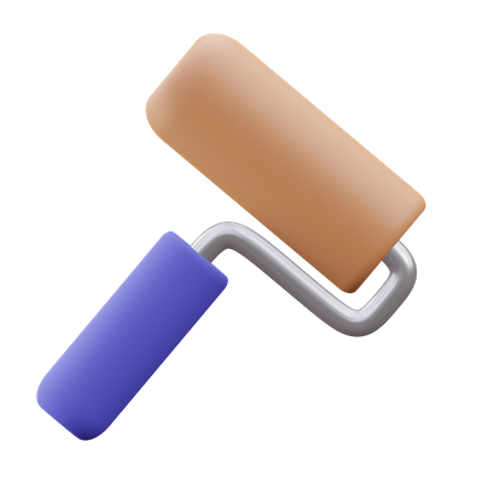 Paint Roller  3D Icon