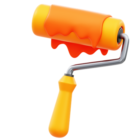 Paint Roller  3D Icon