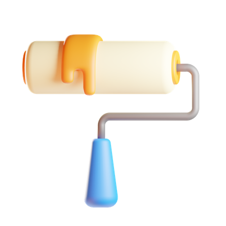 Paint Roller  3D Icon