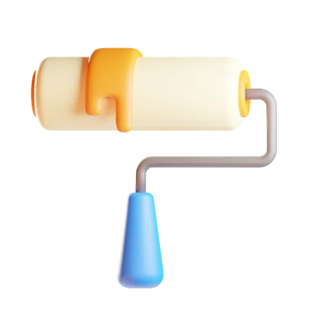 Paint Roller  3D Icon