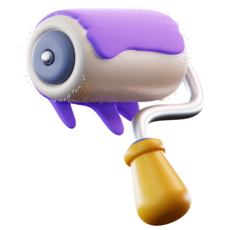 Paint Roller  3D Icon