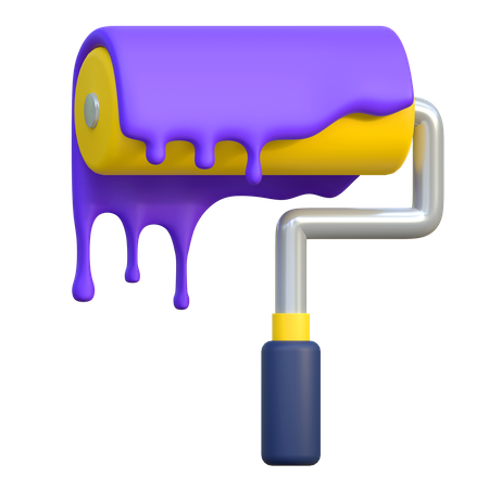 Paint Roller  3D Icon