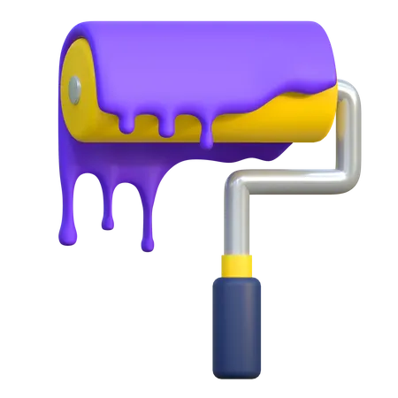 Paint Roller  3D Icon