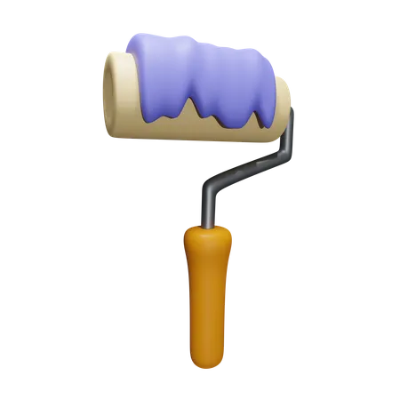 Paint Roller  3D Icon