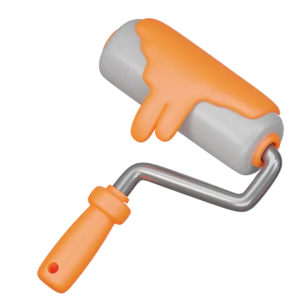 Paint Roller  3D Icon