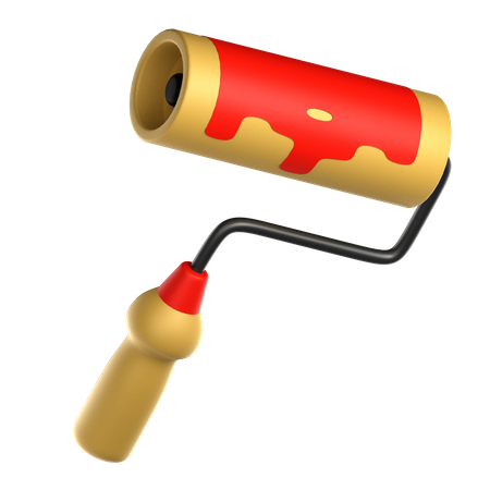 Paint Roller  3D Icon