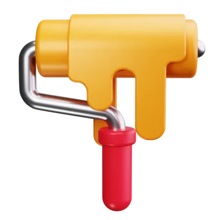 Paint Roller  3D Icon