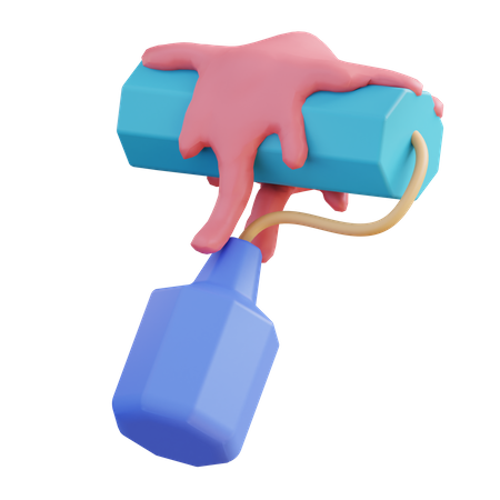 Paint Roller  3D Icon