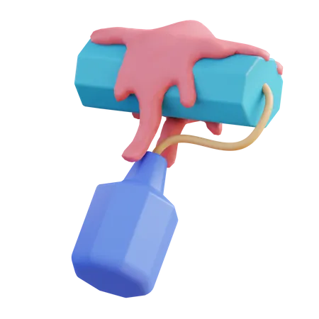 Paint Roller  3D Icon