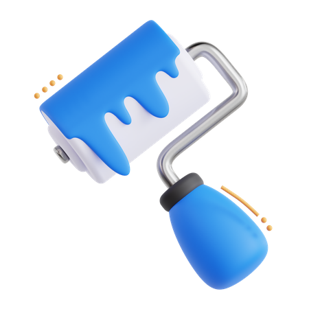 Paint Roller  3D Icon