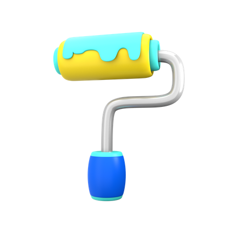 Paint Roller  3D Icon