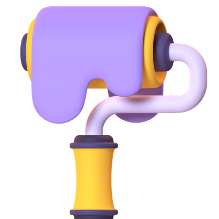 Paint Roller  3D Icon