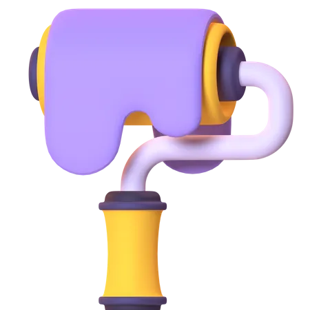 Paint Roller  3D Icon