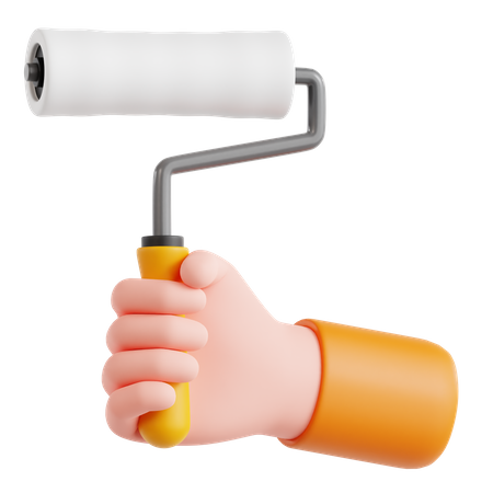 Paint Roller  3D Icon