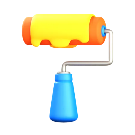 Paint Roller  3D Icon