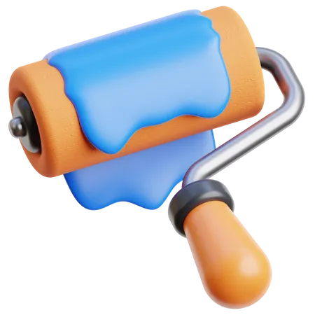 Paint Roller  3D Icon