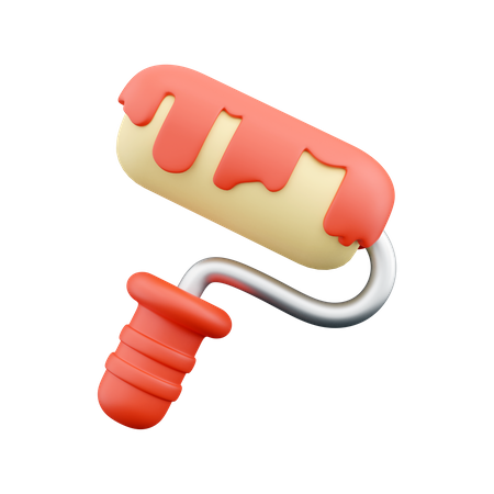 Paint Roller  3D Icon