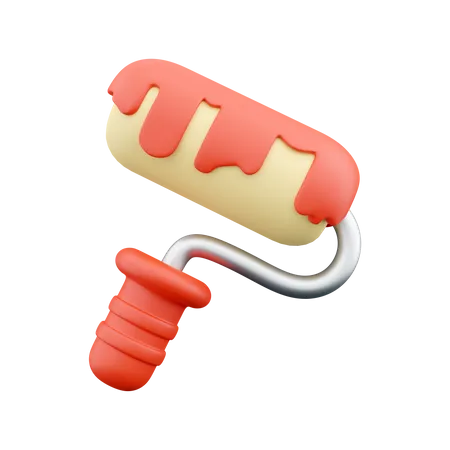 Paint Roller  3D Icon