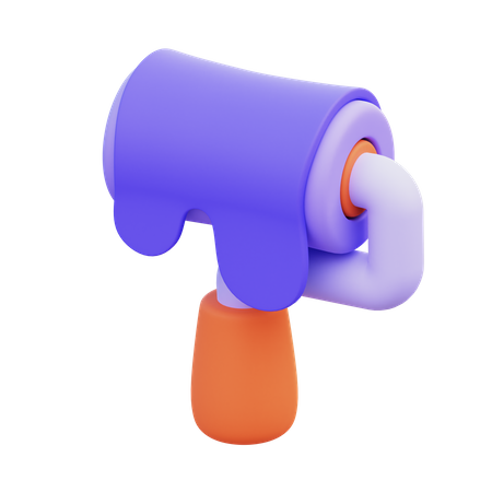 Paint Roller  3D Icon