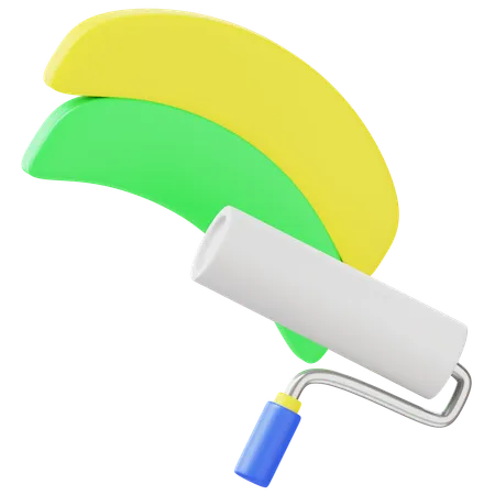 Paint Roller  3D Icon