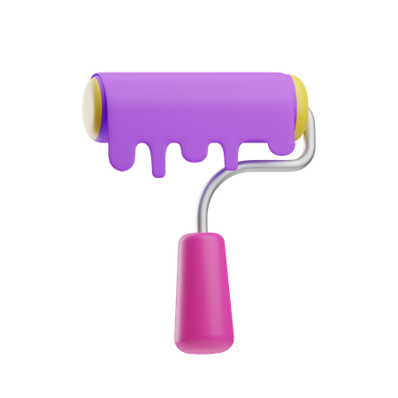 Paint Roller  3D Icon