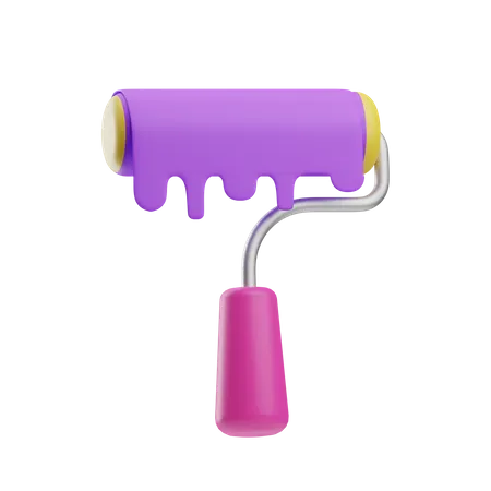 Paint Roller  3D Icon