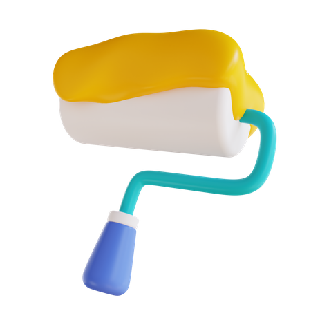 Paint Roller  3D Icon