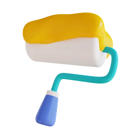 Paint Roller  3D Icon