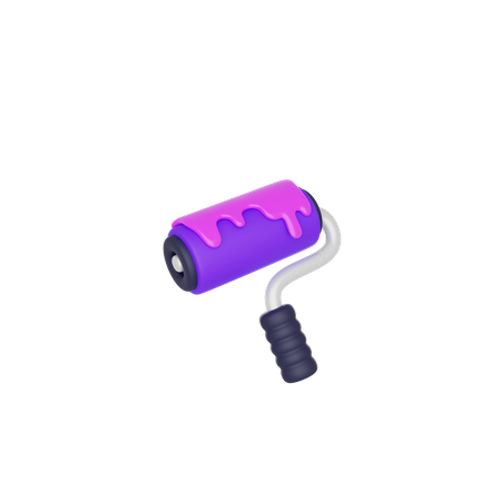 Paint Roller  3D Icon