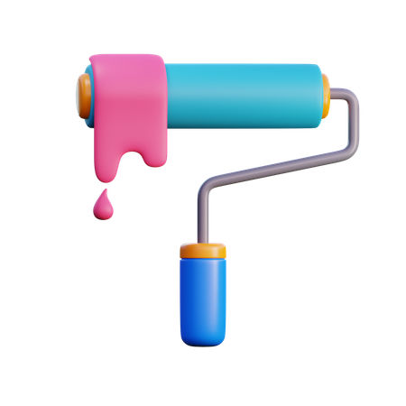 Paint Roller  3D Icon