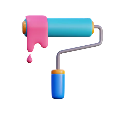 Paint Roller  3D Icon