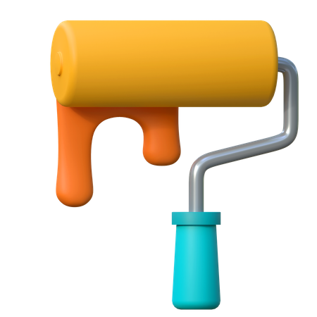 Paint Roller  3D Icon