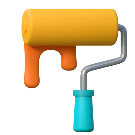 Paint Roller  3D Icon