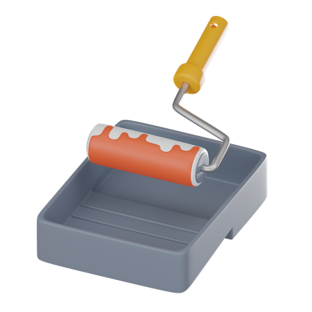 Paint Roller  3D Icon