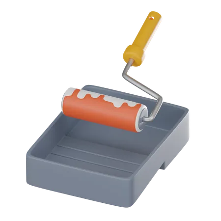 Paint Roller  3D Icon