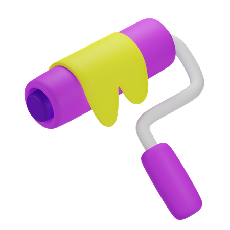 Paint Roller  3D Icon