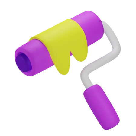 Paint Roller  3D Icon