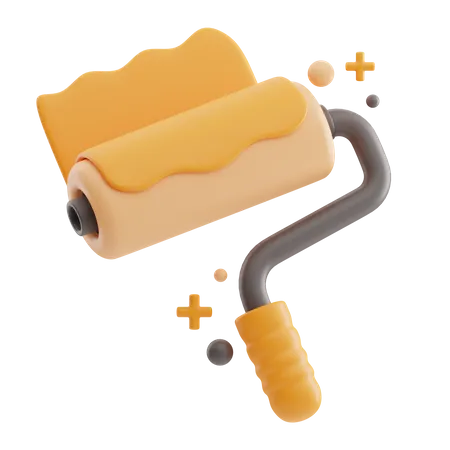 Paint Roller  3D Icon