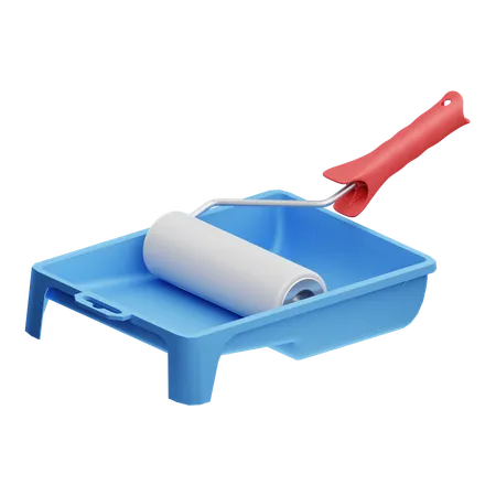 Paint Roller  3D Icon