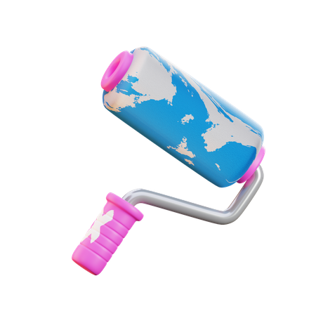Paint Roller  3D Icon