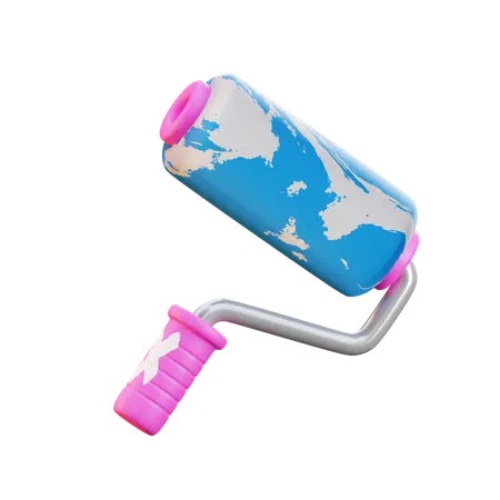 Paint Roller  3D Icon