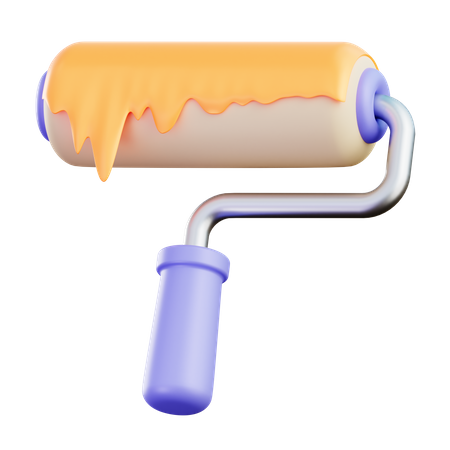 Paint Roller  3D Icon