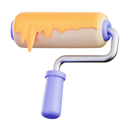 Paint Roller  3D Icon