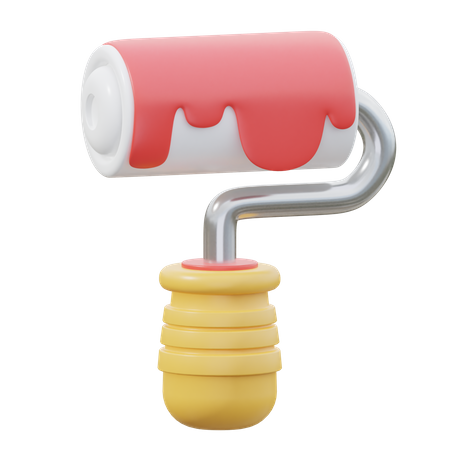 Paint Roller  3D Icon