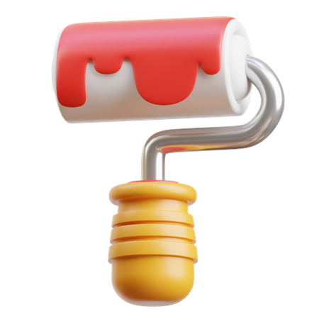 Paint Roller  3D Icon