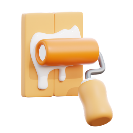 Paint Roller  3D Icon