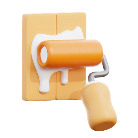 Paint Roller  3D Icon